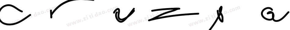 Crazy Girlz Brunette BTN字体转换